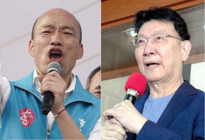 Former Kaohsiung Mayor Han Guoyu and Zhongguang President Zhao Shaokang are in a clear alliance.  Image: Zhang Liangyi, Huang Jianhao / Photography (data photo)
