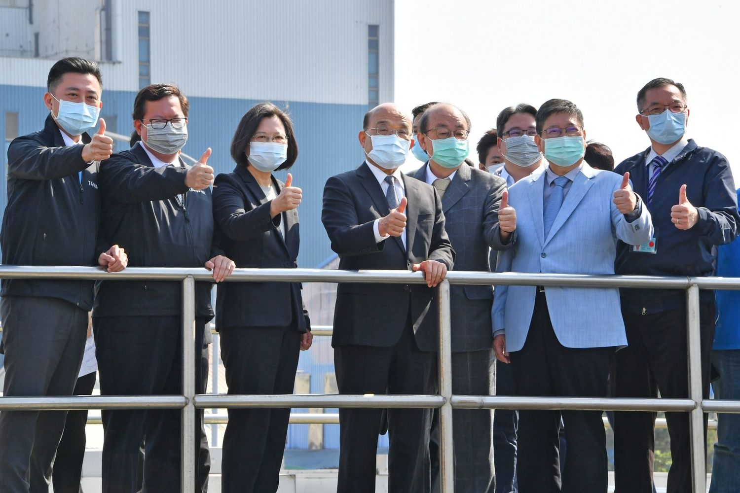 桃園新竹備援管線提前完工通水  蔡英文肯定蘇院長團隊