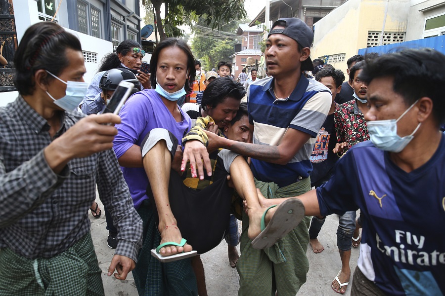 緬甸軍警暴力鎮壓反政變抗議釀2死 新加坡譴責：不可原諒