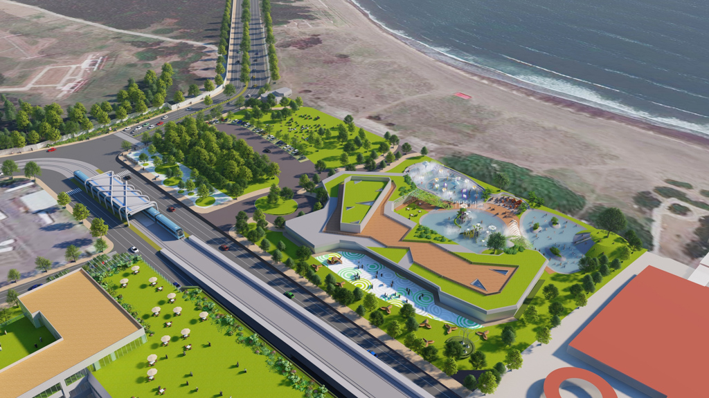 淡水沙崙園區投資啟動　結合藝文、親水休閒打造北台灣最美沙灘