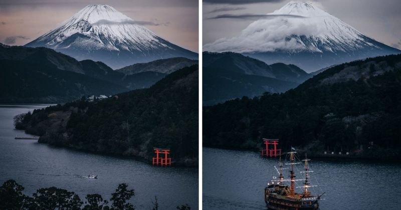攝影師神角度捕捉富士山讓網友驚呆
