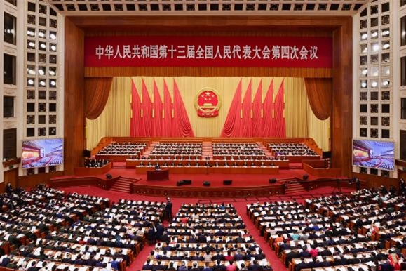 中國第13屆全國人民代表大會。   圖 : 翻攝自新華網（資料照）