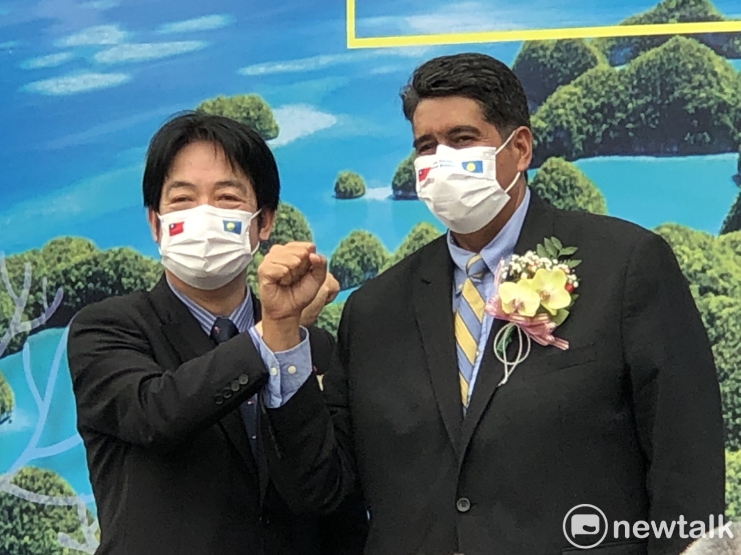 賴清德稱讚惠恕仁「勇敢」 盼有一天到帛琉和沒尖牙的鯊魚一起玩