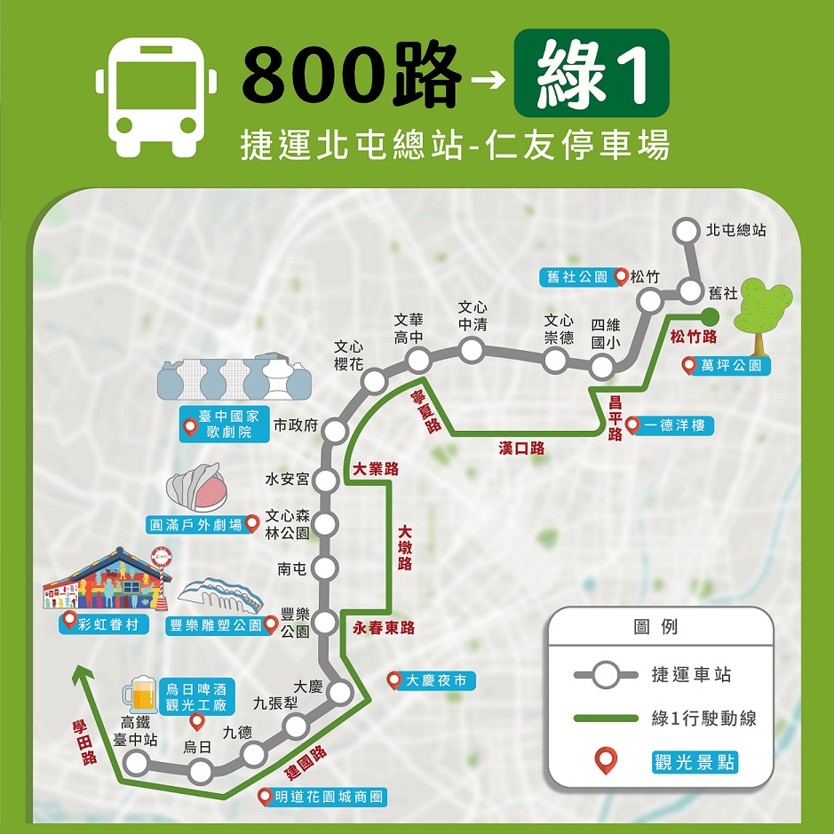 試營運最後一天！中捷綠線25日通車 10線公車動線調整