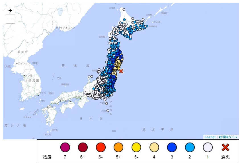 日本東北外海規模6.8地震 未發海嘯警報