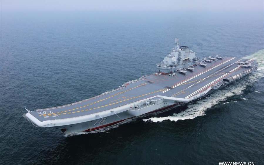 "Shandong Ship" Relay CCP’s SelfMade Aircraft Carrier Formation in