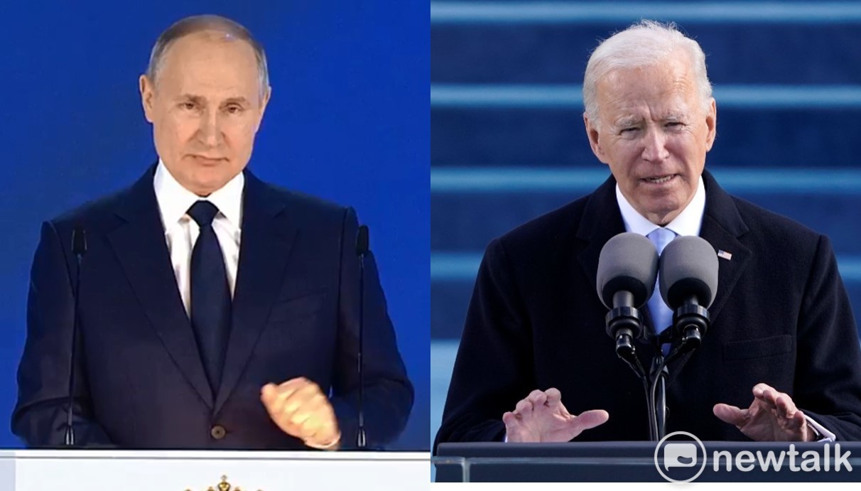美國積極制裁俄羅斯可能受阻撓。美國總統拜登（右）與俄羅斯總統普丁。   圖：新頭殼合成(資料照片)