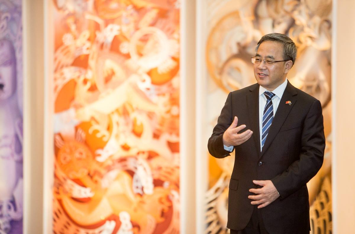 中國國國務院副總理胡春華被認為可能是總理接班人選。   圖：翻攝自Te Papa博物館臉書（資料照）