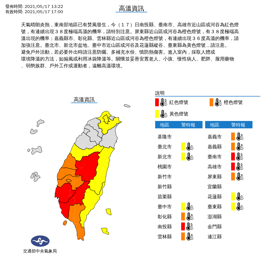 快訊 台南北寮飆38 3度 全台13縣市高溫亮燈氣象局 沒事別出門 生活 新頭殼newtalk