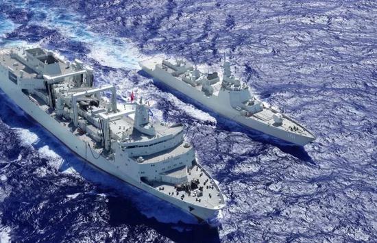 中國艦隊。 (示意圖)   圖 : 翻攝自新浪網