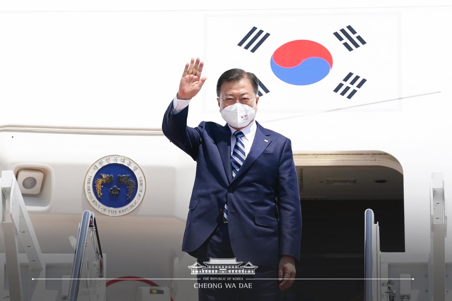 韓國總統文在寅。   圖：翻攝自韓青瓦台臉書（資料照）
