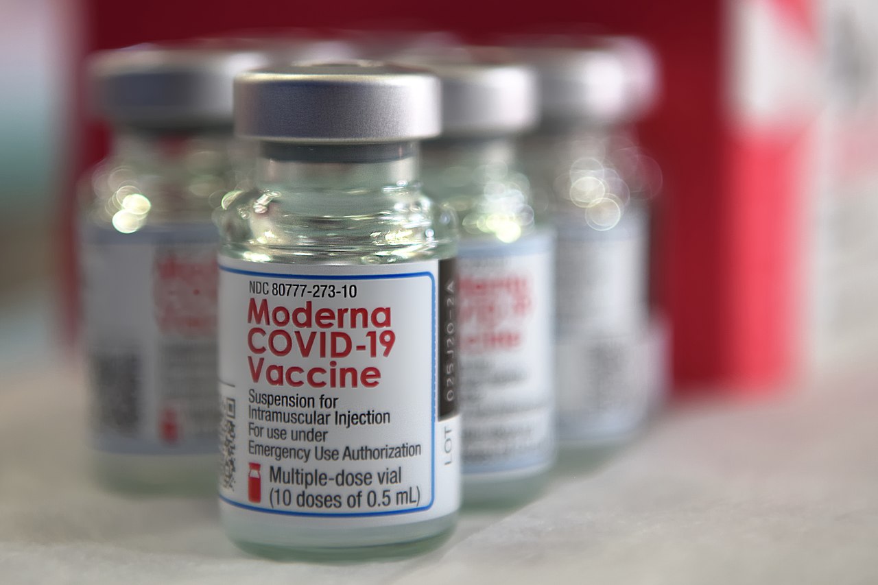莫德納疫苗。   圖：翻攝維基百科/公共領域