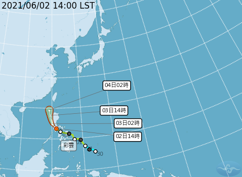 3號颱「彩雲」水氣週五影響台灣！氣象局曝：這2地區有雨