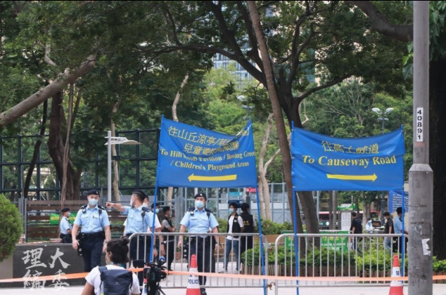 六四前夕港府關閉「維園」燭光晚會場地 官方稱：防止非法活動