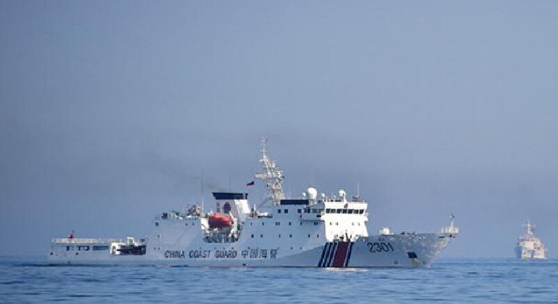 中國海警微信公眾號今(16日)發布消息表示，中國海警2301艦艇編隊在釣魚島領海內巡航。圖為中國海警2301艦。   圖：翻攝大陸互聯網(資料畫面)