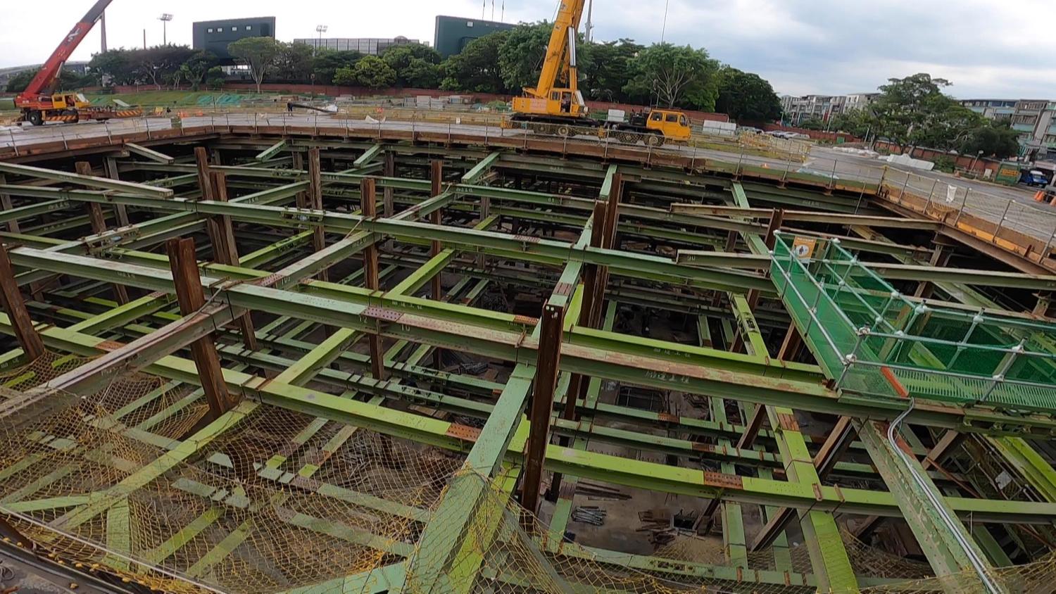 新莊運動公園地下停車場工程   力拚進度也拚防疫