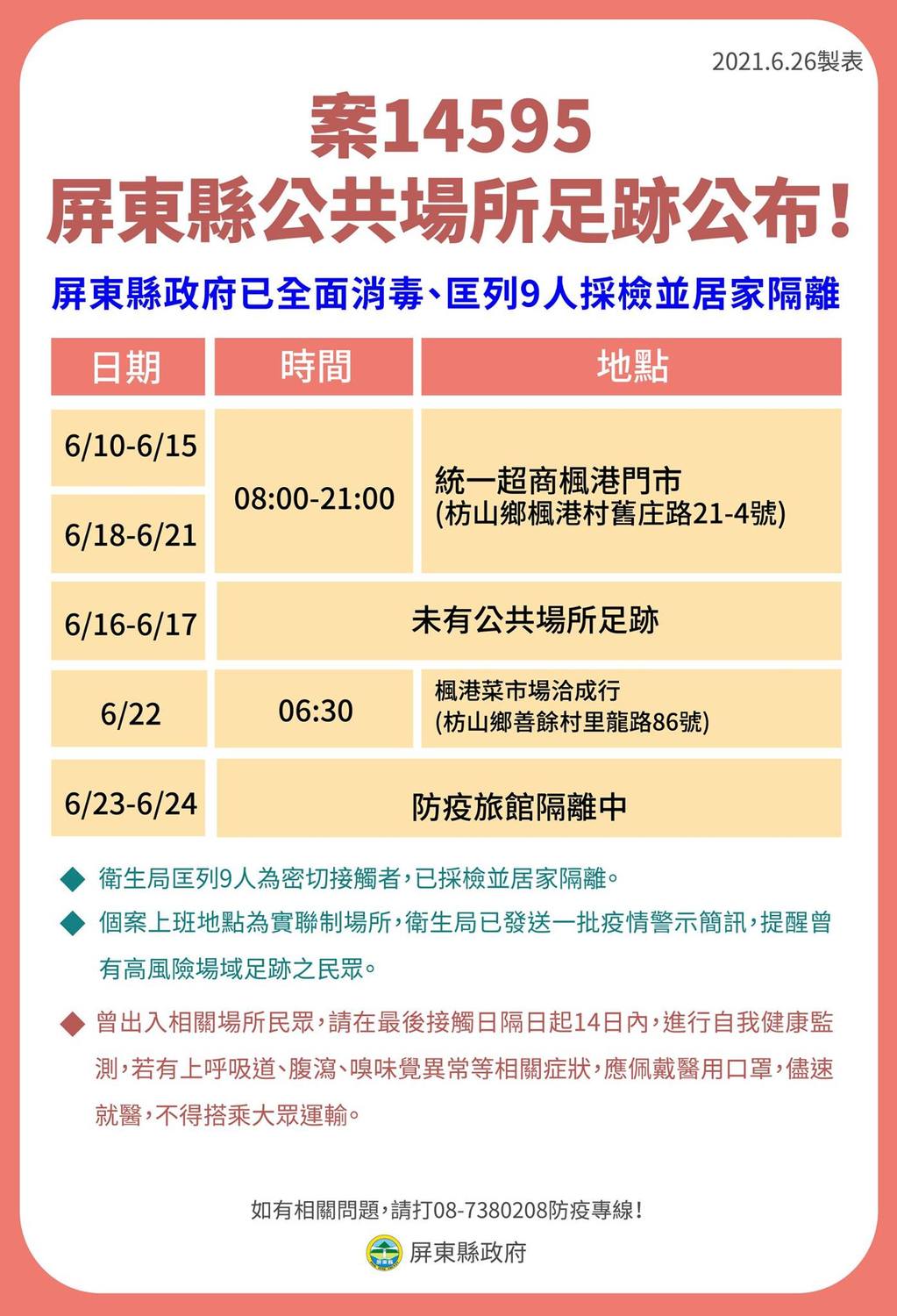 屏東白牌車司機Delta病毒確診添3人  染疫妻是超商店長