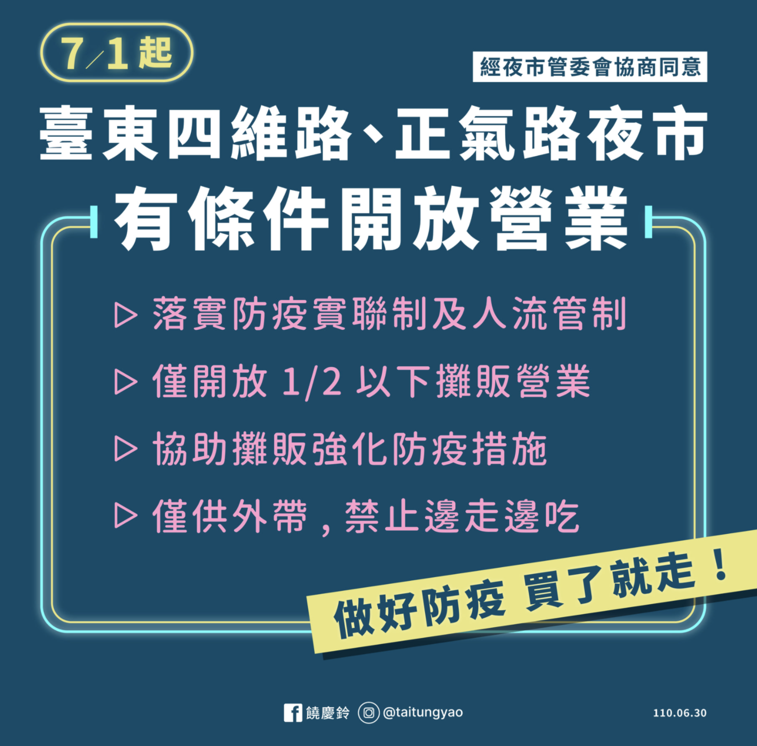 台東連續20天零確診 2夜市今起恢復營業