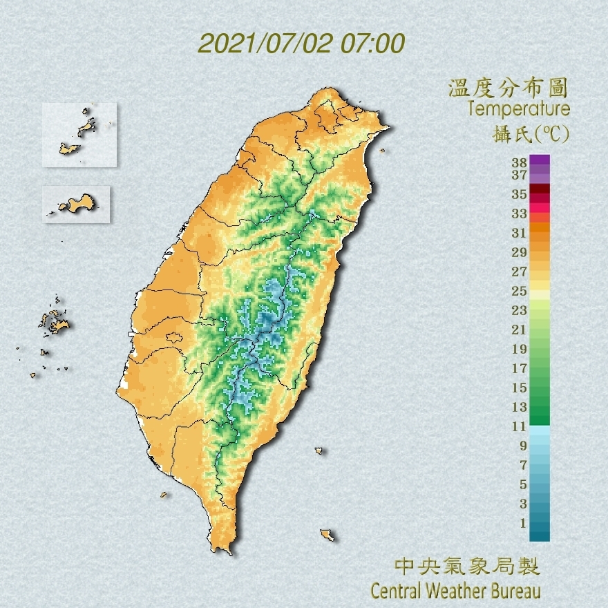 中午高溫上看38°C！花東雙北拉警報 金門起濃霧