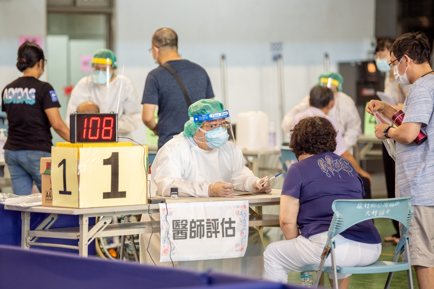 桃市29社區接種站開打莫德納疫苗 首日出席率踴躍