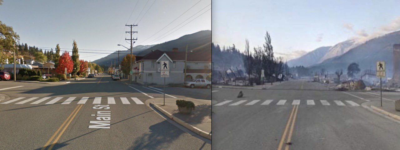 美加破紀錄熱浪 近50度高溫釀多處火警 一村莊90%被大火吞噬