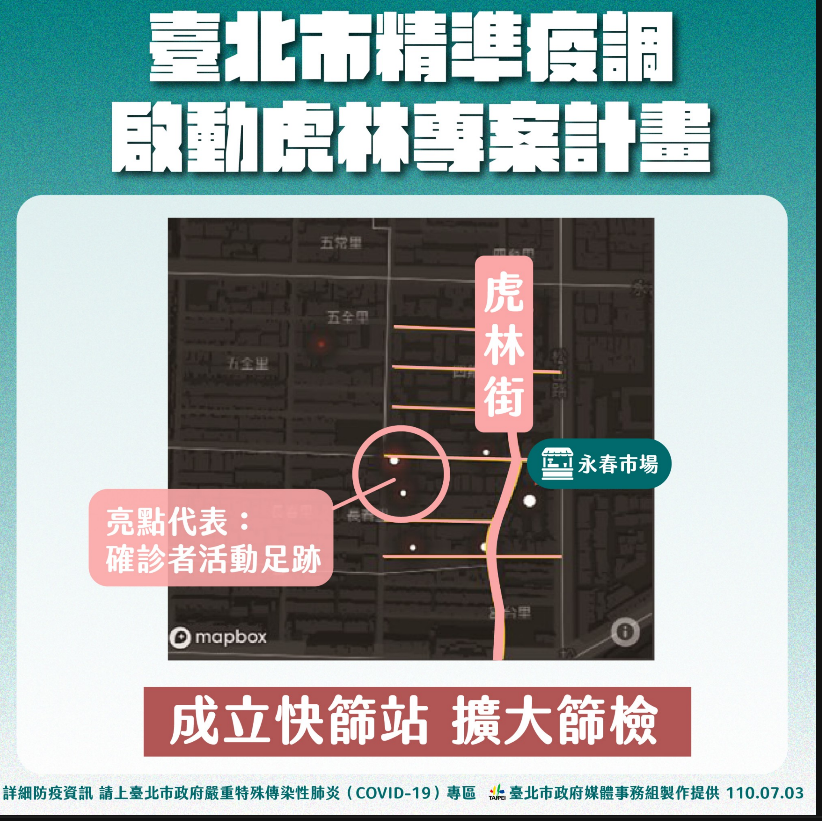 虎林街爆13戶30人確診 北市明啟動專案篩檢3,300人