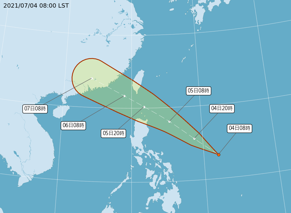 「烟花」颱風最快明形成 接近鵝鑾鼻海域有機會發海上警報