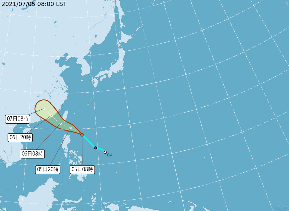 颱風「烟花」最快今生成！氣象局：2地區嚴防大雨