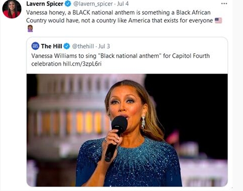 國慶日在國會大廈唱「黑人國歌」 凡妮莎·威廉姆斯竟被罵分裂美國