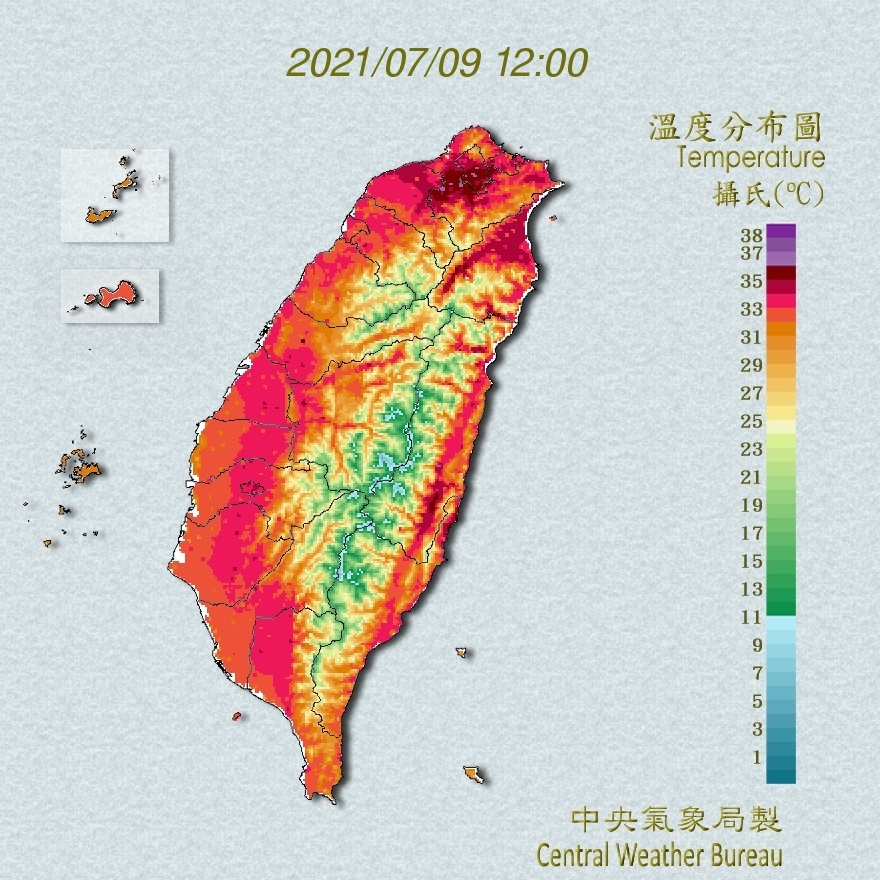 快訊》燒番薯！台北熱飆37.1度 氣象局：16縣市高溫特報
