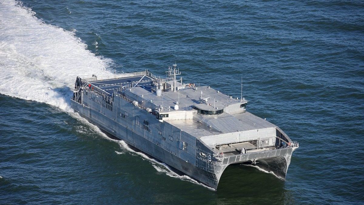 罕見美軍遠征快速運輸艦駛進黑海 單次可投送1個營兵力