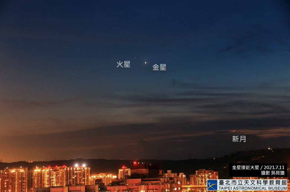 戰神與愛神的相遇！「火星合金星」今天傍晚登場