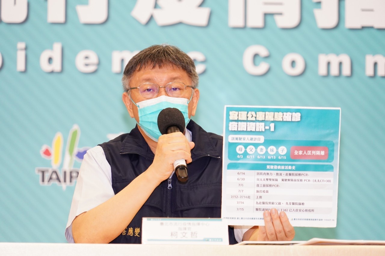 北市一個月可清零跳票？柯：疫情2週內控制 公衛來講已了不起