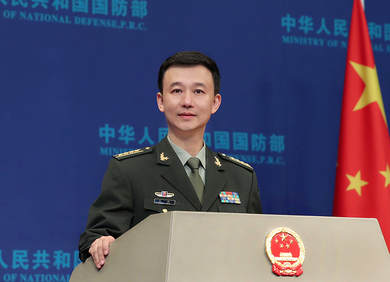中國國防部發言人吳謙。   圖：翻攝中國國防部 (資料照)