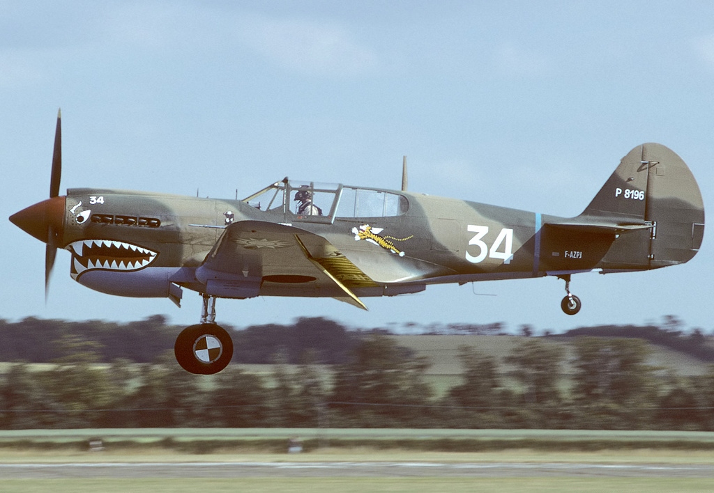 飛虎隊P-40戰鬥機。(資料照)   圖：翻攝維基百科/GFDL 1.2