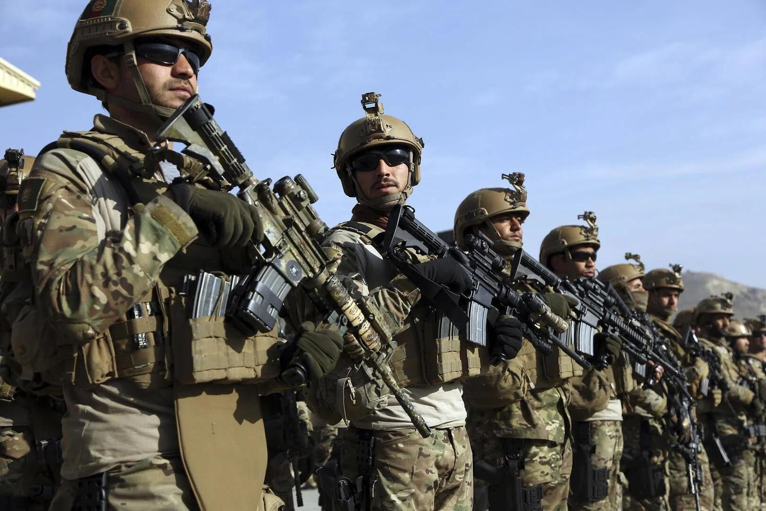 採用全美軍配備、編制的阿富汗政府軍特種部隊。   圖：翻攝自環球網