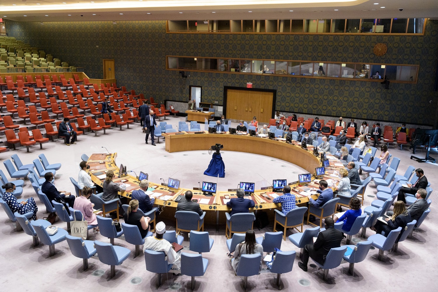 聯合國安理會就烏克蘭局勢召開會議，而 2 月擔任安理會「輪值主席國」的是俄羅斯。   圖：翻攝聯合國臉書（資料照）