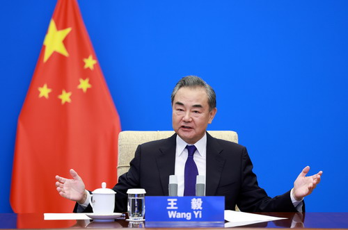 中國外交官王毅呼籲美方不要干擾內政。   圖 : 翻攝環球網（資料照片）
