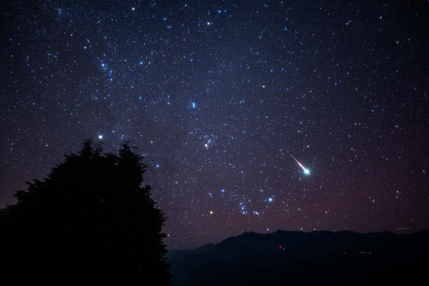 嘉義市天文協會表示，幸運的話，活動中有機會看到流星劃過天際。   圖：嘉義林管處/提供