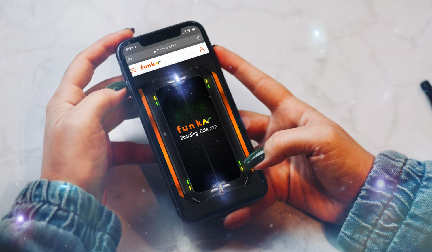 啟雲科技發表全球第一個手機WebAR的「FunkAR」 擴增實境送禮平台。   圖：啟雲科技/提供