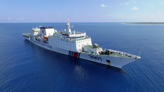 中國海警船。   圖：翻攝自人民網
