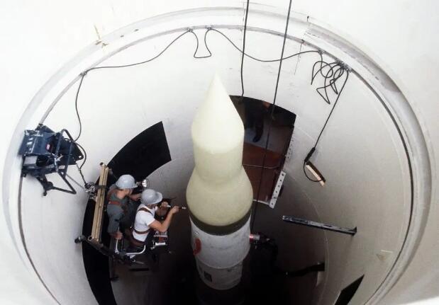 部署在陸基發射井裏的美國民兵-III洲際導彈。   圖 : 翻攝自環球網