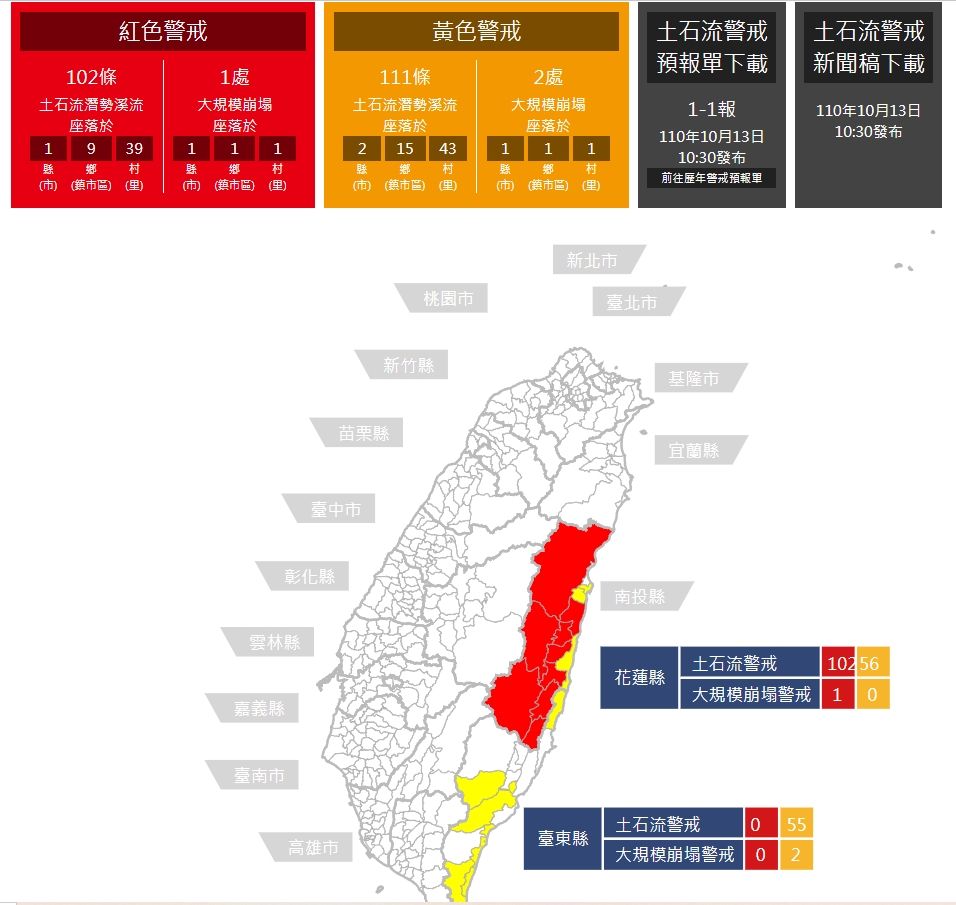 不斷更新 豪雨狂炸東台灣 花蓮中午起全縣停班停課 生活 新頭殼newtalk