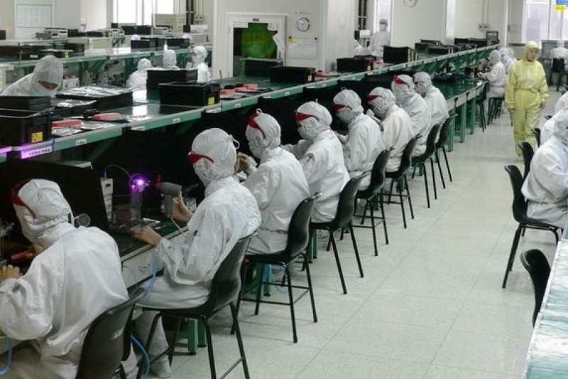 在中國的富士康工廠。   圖 : 翻攝自維基百科