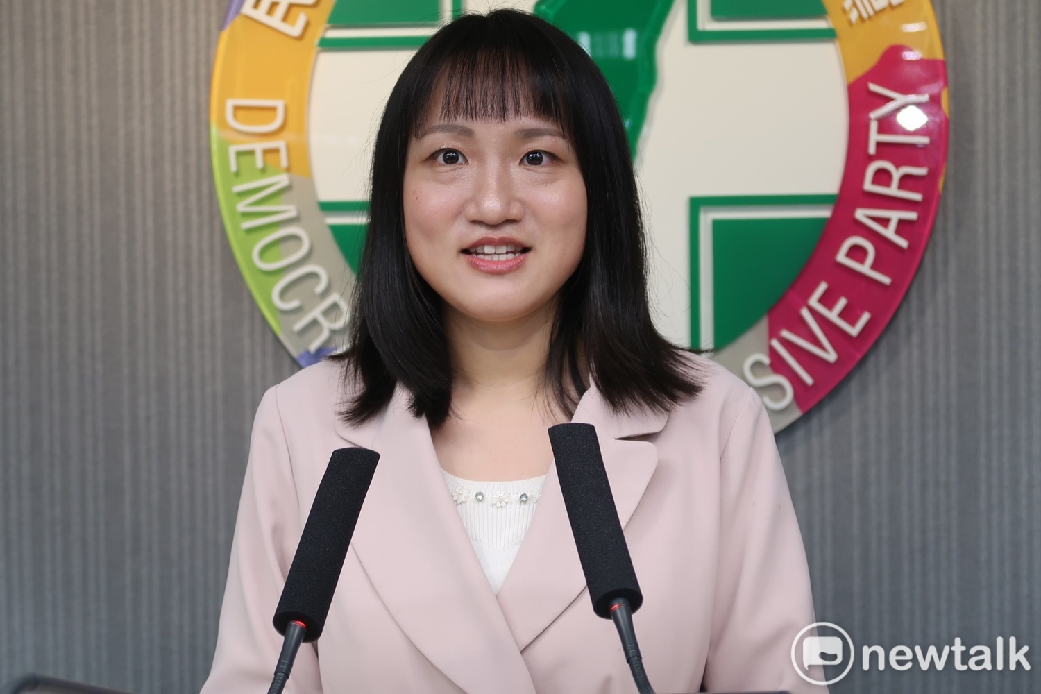 民進黨國際部主任兼發言人謝佩芬。 圖:林朝億 / 攝(資料照)