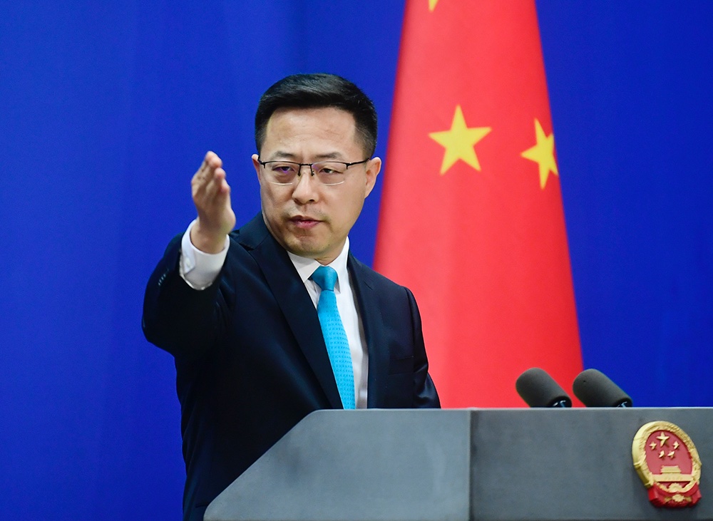 中國外交部發言人趙立堅指控立陶宛採取錯誤行動。   圖：翻攝自趙立堅推特