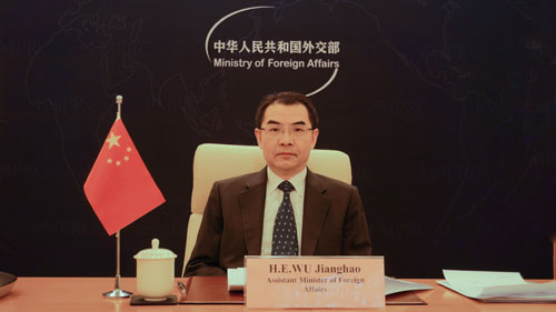 Wu Jianghao, Ministro de Relaciones Exteriores de China. Imagen: Sitio web del Ministerio de Relaciones Exteriores de China