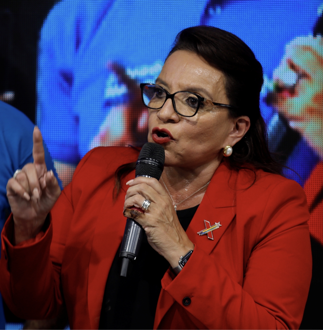 宏都拉斯「自由重建黨」（Libre）總統候選人秀瑪菈．卡斯楚（Xiomara Castro）   圖：達志影像/路透社