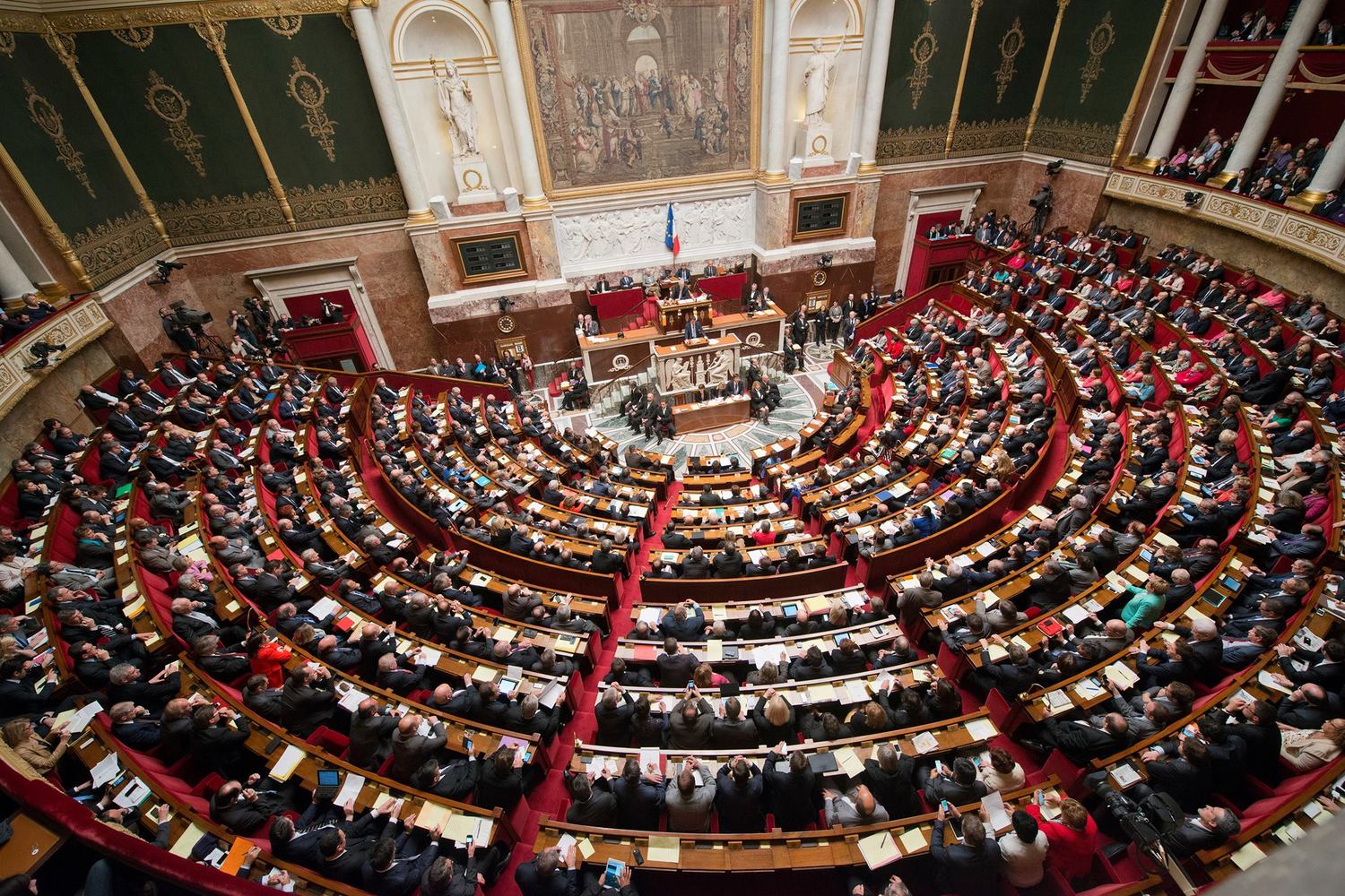法國國民議會今天以壓倒性票數，通過支持台灣參與國際組織決議案。   圖：取自Assemblée nationale臉書（資料照）