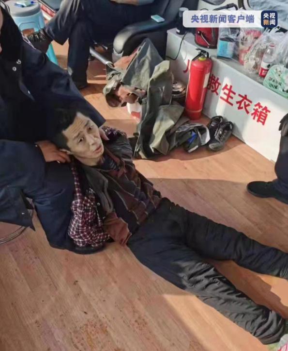 朝鮮籍囚犯朱賢健逃亡41天後，28日在中國吉林市豐滿區松花湖一帶被捕。   圖：翻攝自紅星新聞微博